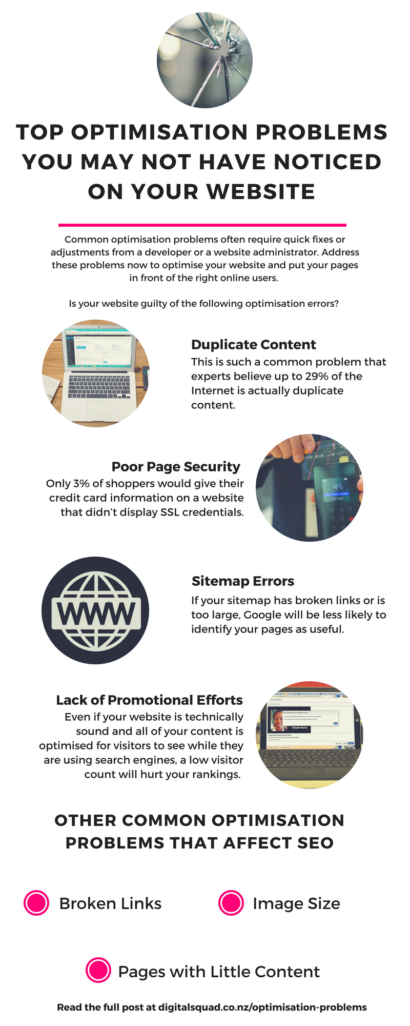 Top Optimisation Problems You May Not Have Noticed on Your Website