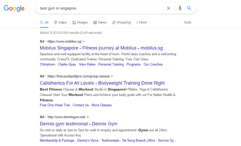 Best gym in Singapore - Google Search