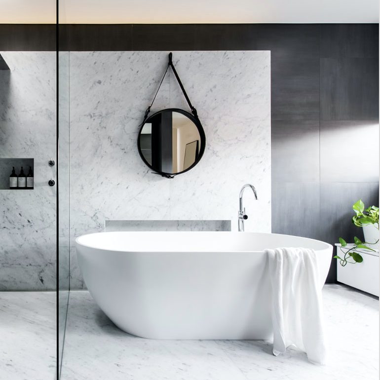 Bathroom renovation image featured in the Urban Build case study
