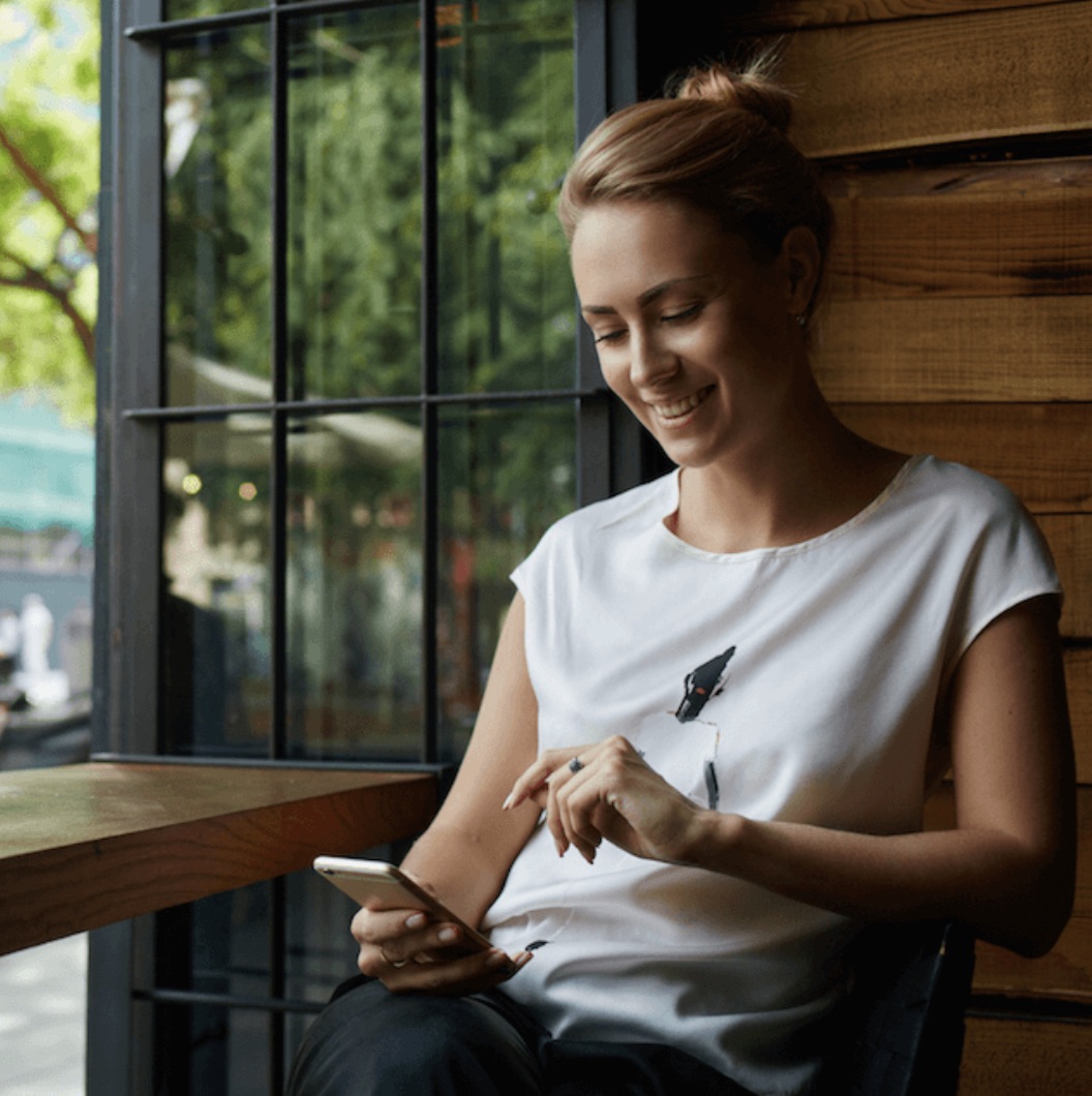 Person using a smartphone, featured in The Core case study
